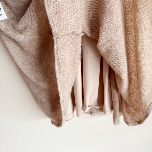 Joyfolie Mia Joy Tan Brown Banded Waist Lined Sweater Dress - XL - Picture 3 of 8